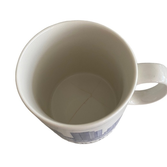 Starbucks 2007 Pittsburgh Steel City Architect Series Coffee Mug Blue and white - Picture 9 of 12